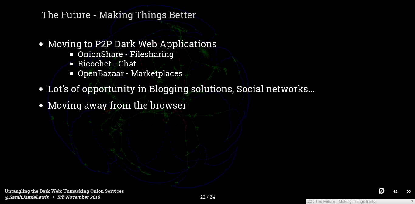 Untangling the Dark Web: Unmasking Onion Services - Hackfest November 5th 2016