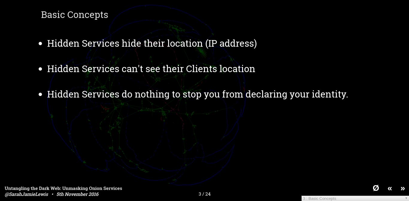 Untangling the Dark Web: Unmasking Onion Services - Hackfest November 5th 2016